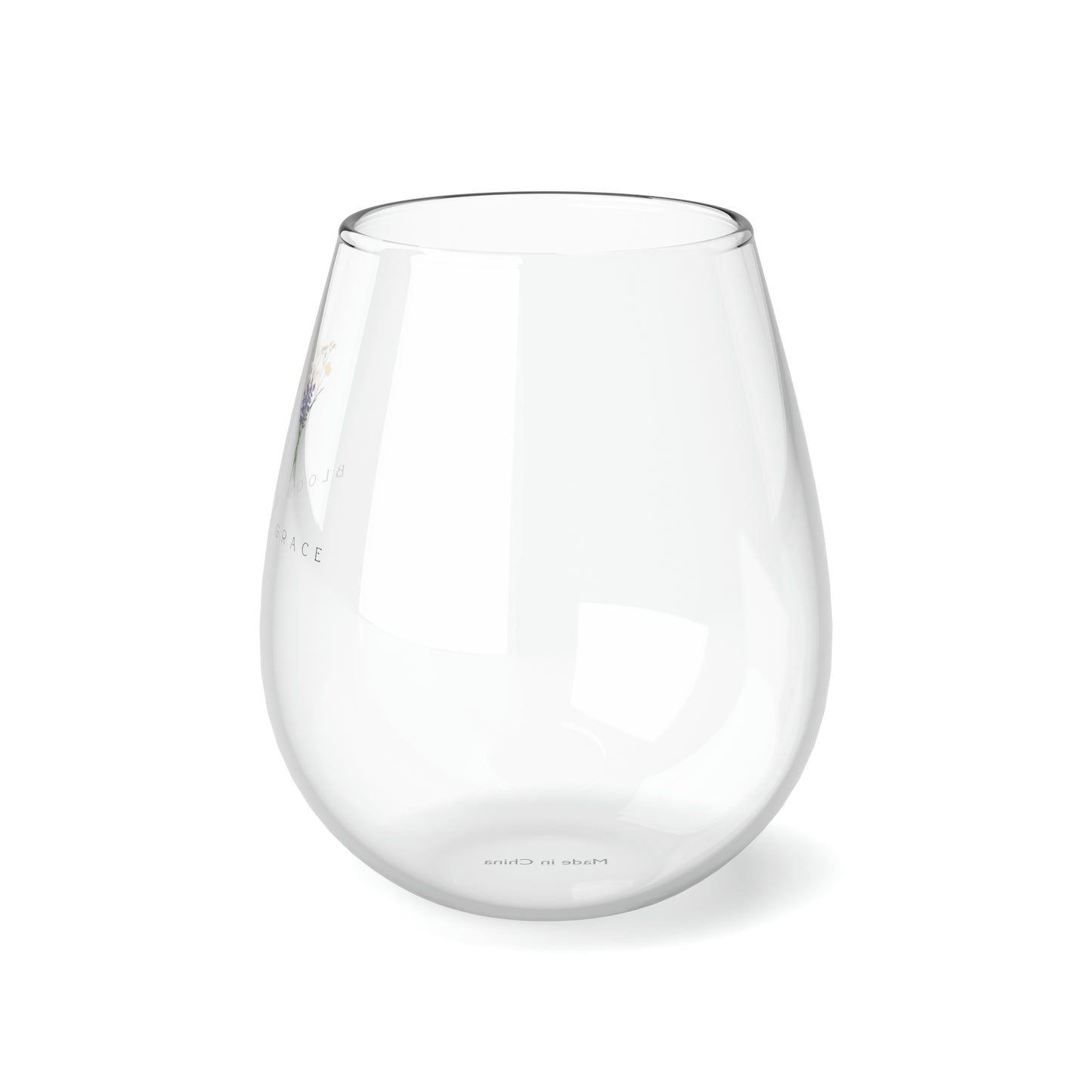 Christian-themed Stemless Wine Glass