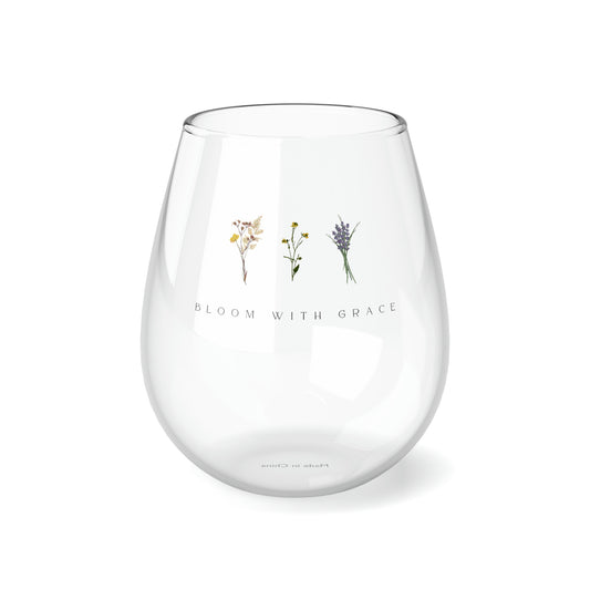 Christian-themed Stemless Wine Glass