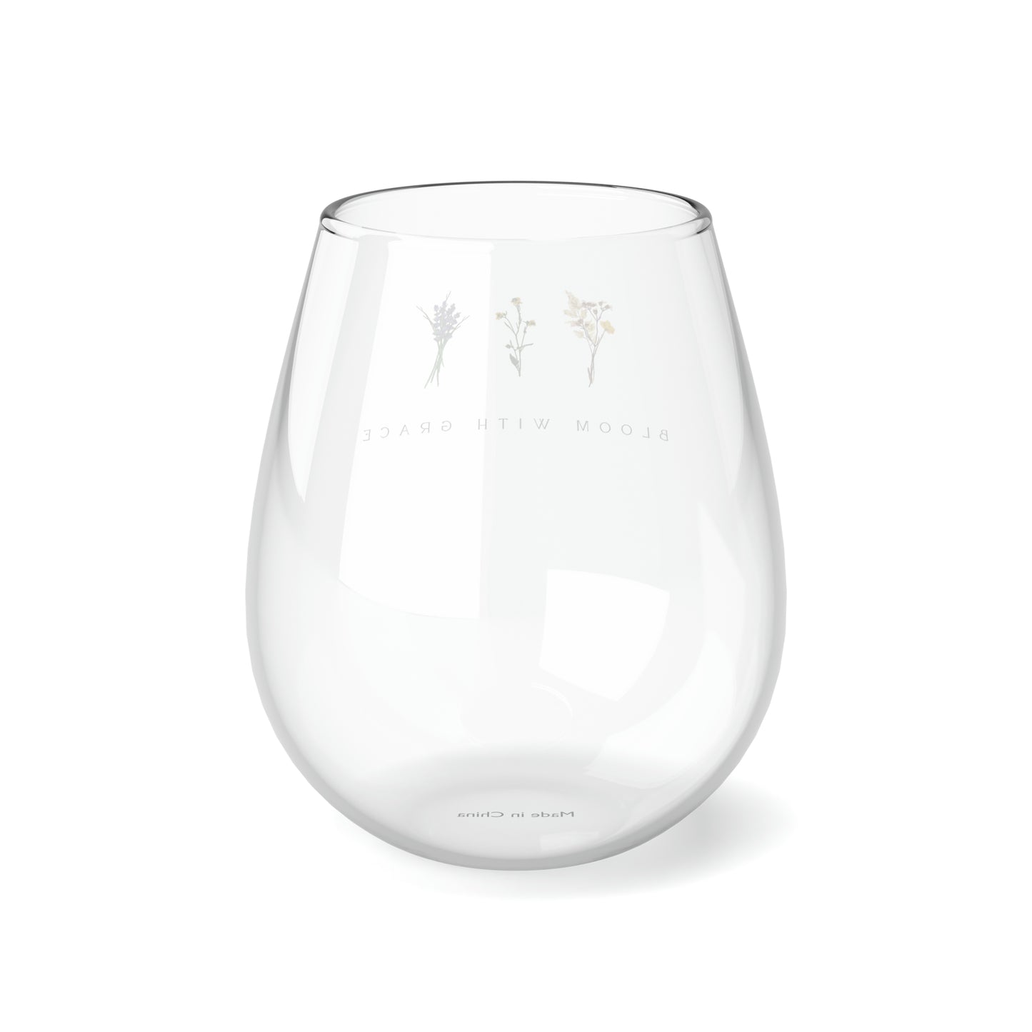 Christian-themed Stemless Wine Glass