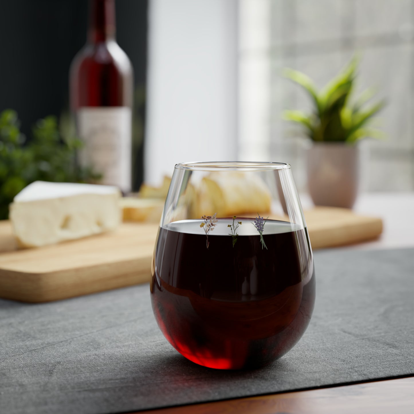 Christian-themed Stemless Wine Glass