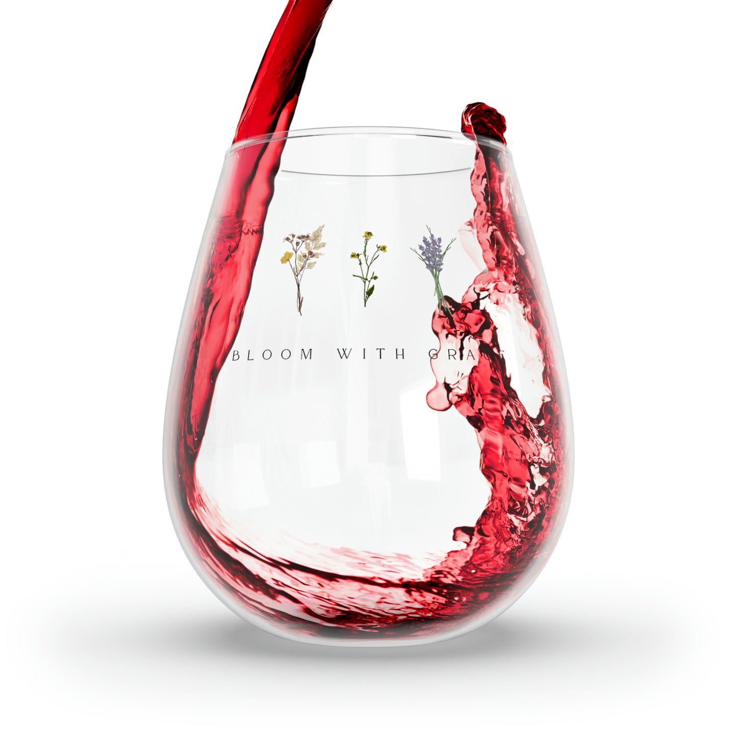 Christian-themed Stemless Wine Glass