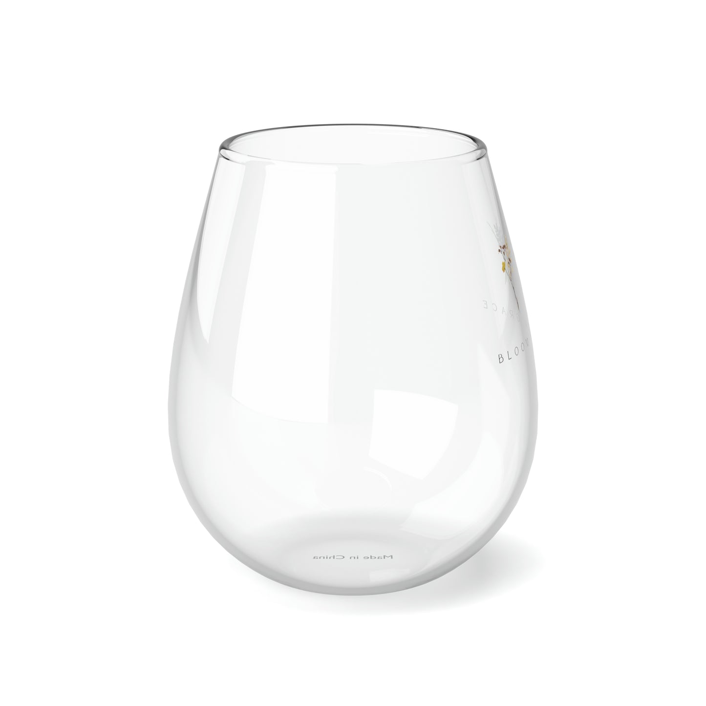 Christian-themed Stemless Wine Glass