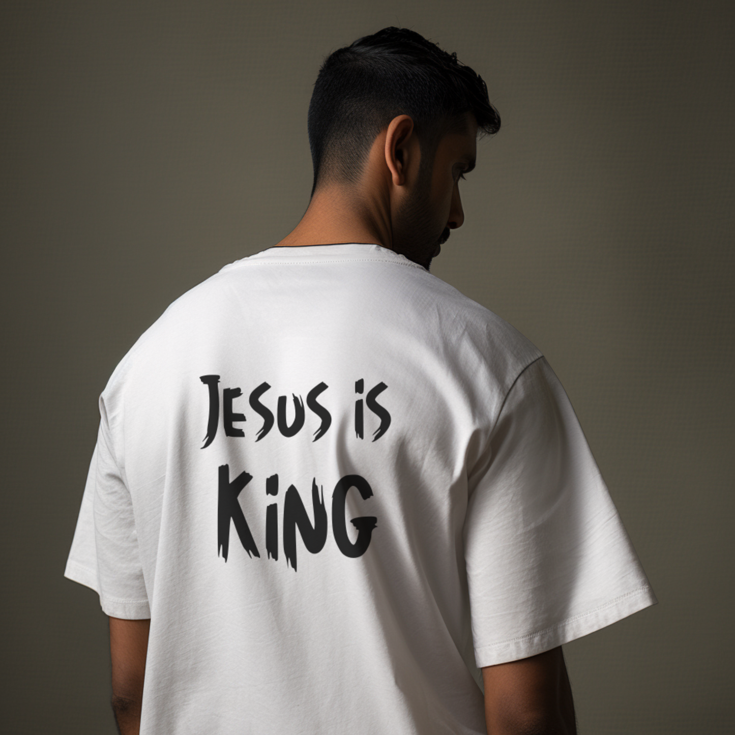 Men's Trendy Christian Theme Shirt "Jesus is King"