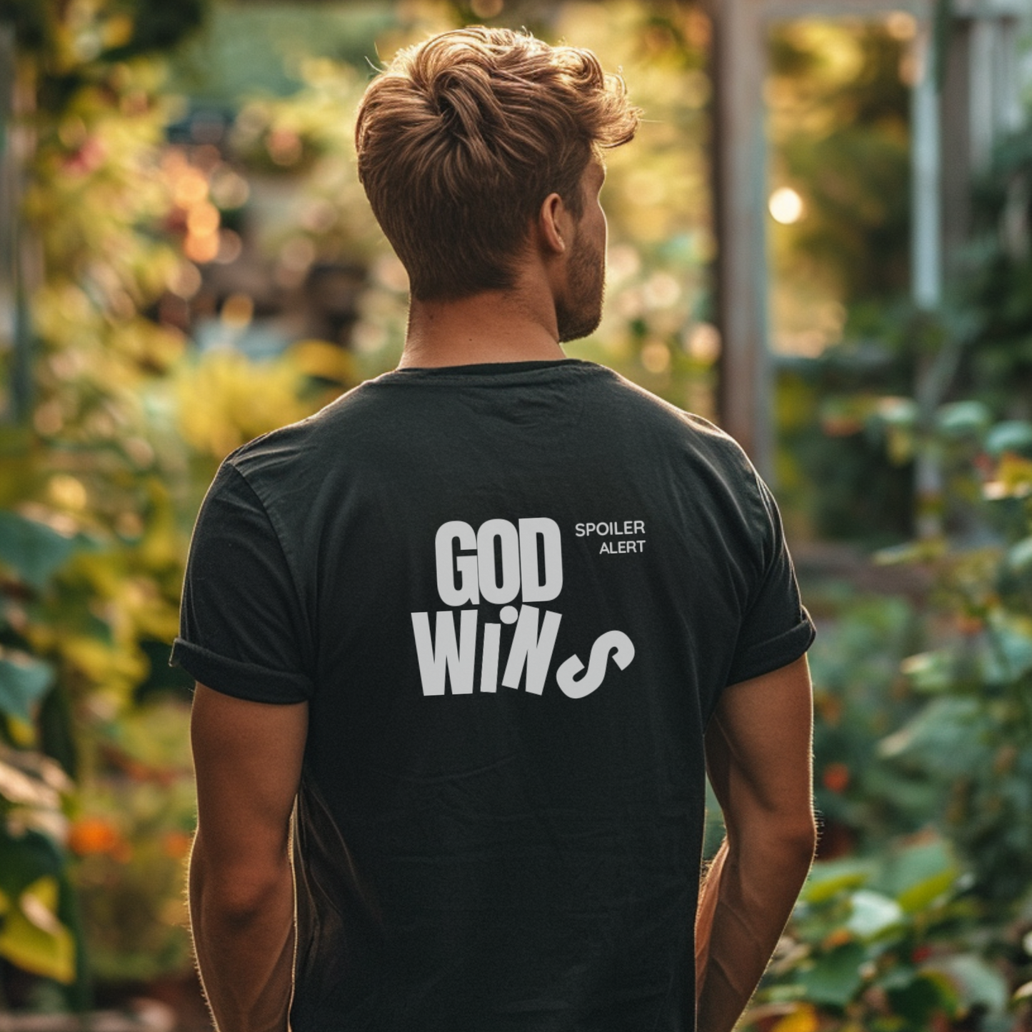 Men's Fashionable Christianity-themed Top